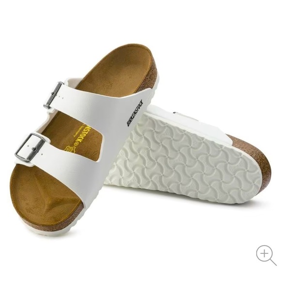 Birkenstock Arizona Birko Flor in White Size 36 - Picture 7 of 10
